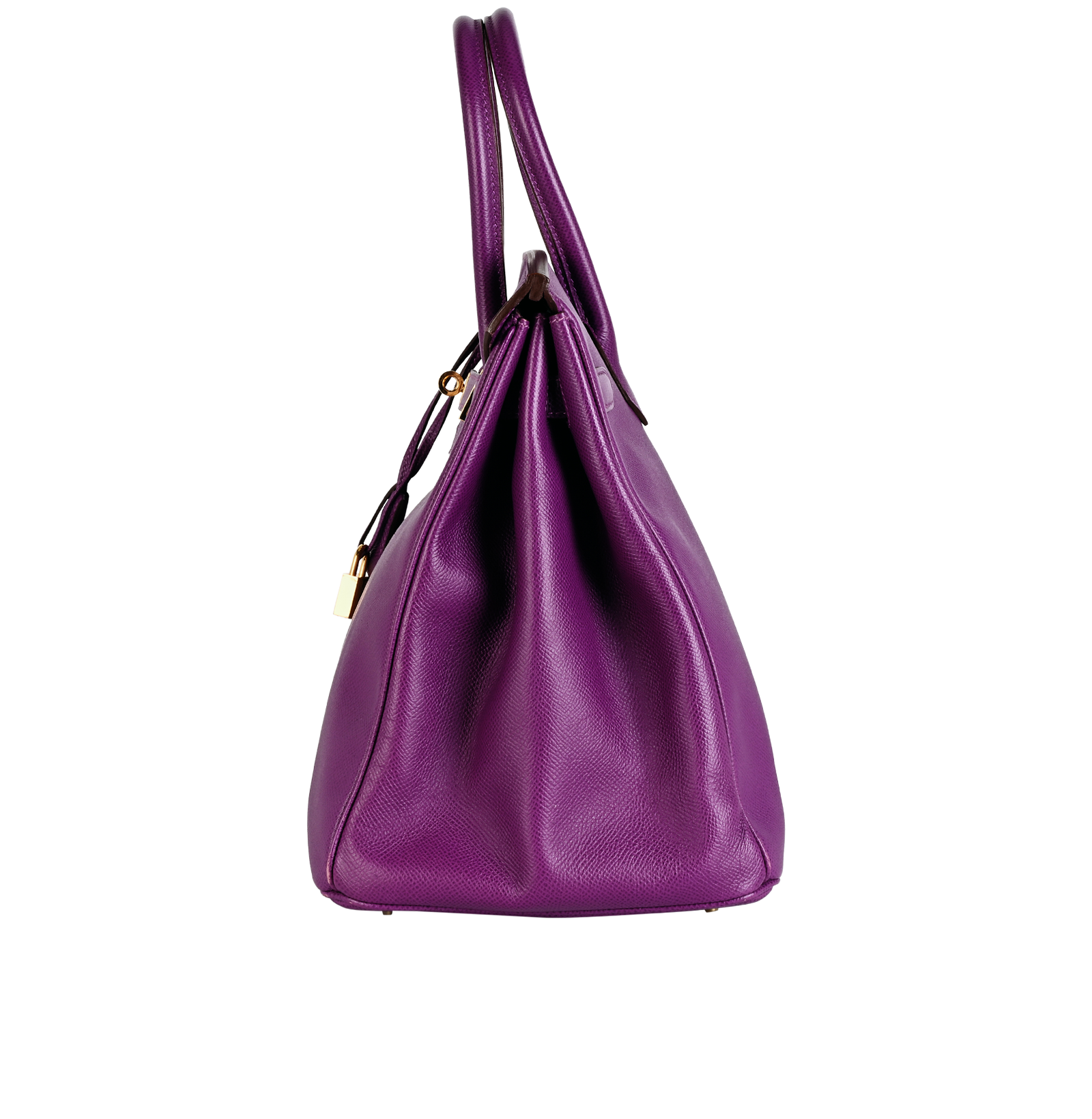 Birkin 35 In Epsom Anemone, &pound;8,800, Handbags, Purple, Leather, Bottom view